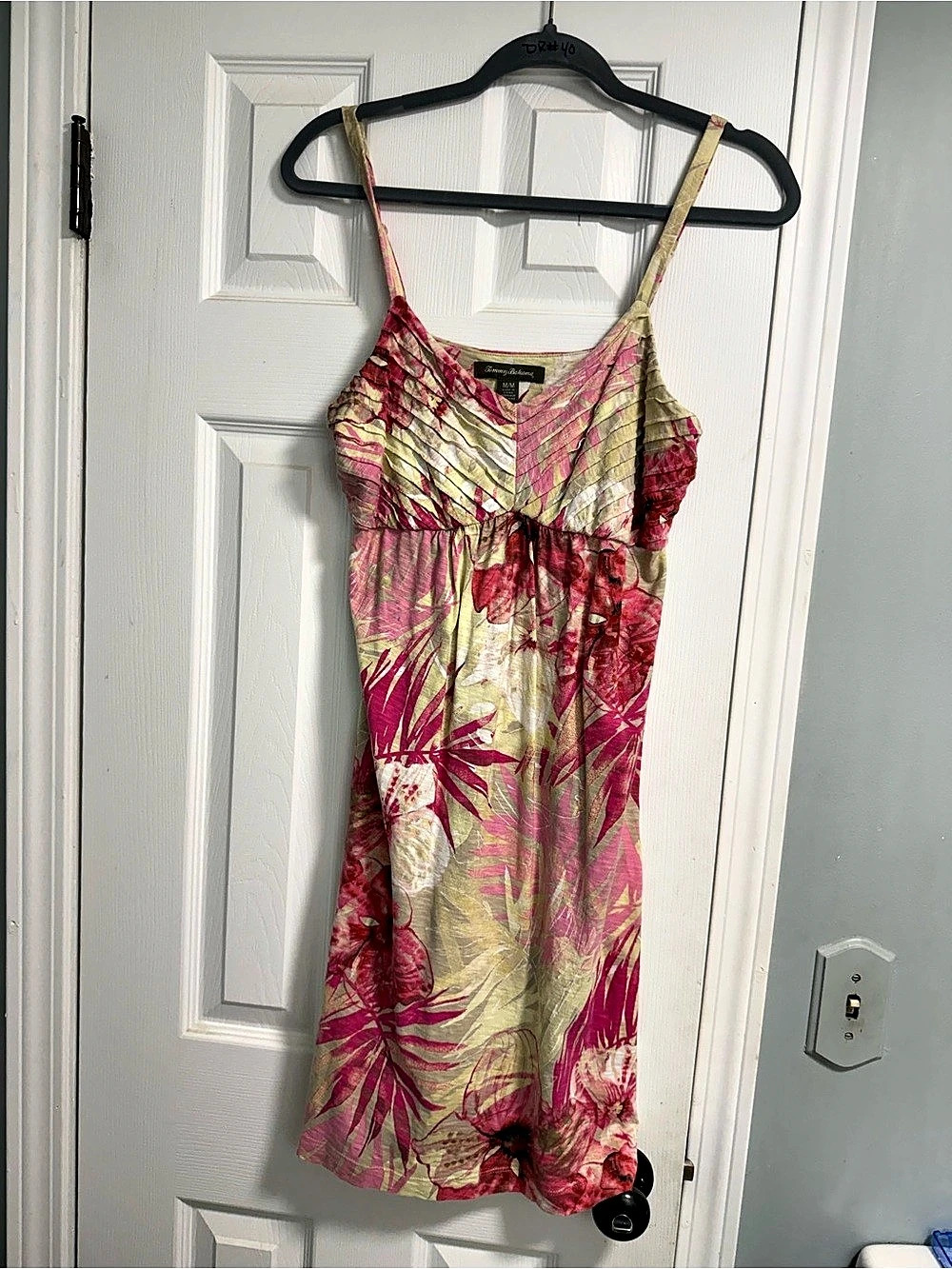 Tommy Bahama Floral Mini Dress in Pink & Green